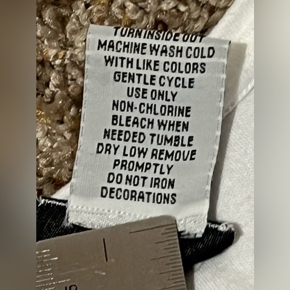 Bonworth White and Blue Sparkly Snowflake Shirt SZ SP - Picture 5 of 9